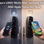 Aqara U400 smart lock Samsung Home Key Apple Home Key compatible — best smart lock 2025
