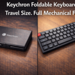 Keychron foldable keyboard review 2025 — best travel mechanical keyboard folds in half