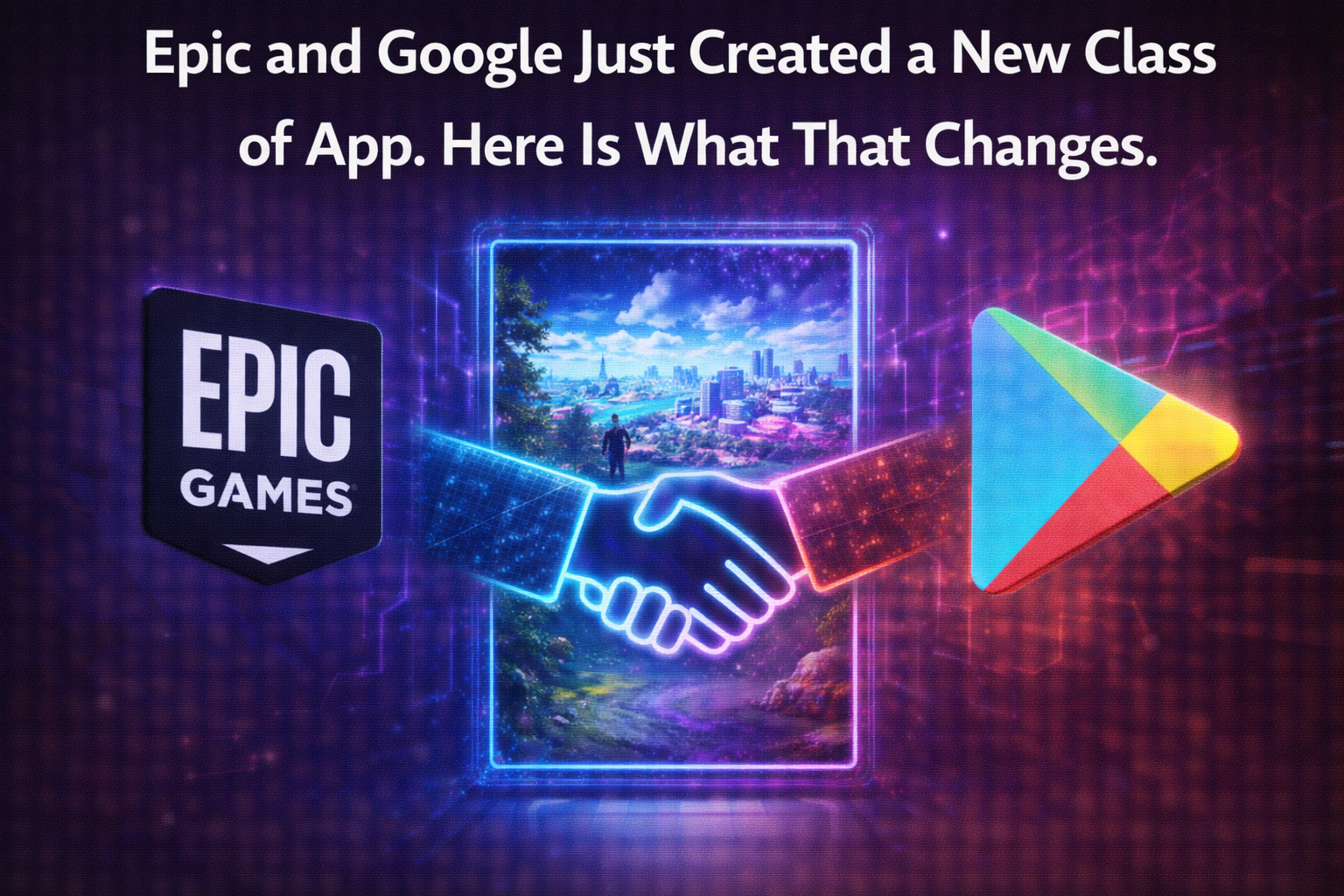 Epic Games Google Play metaverse apps deal — new virtual world app category Play Store 2025