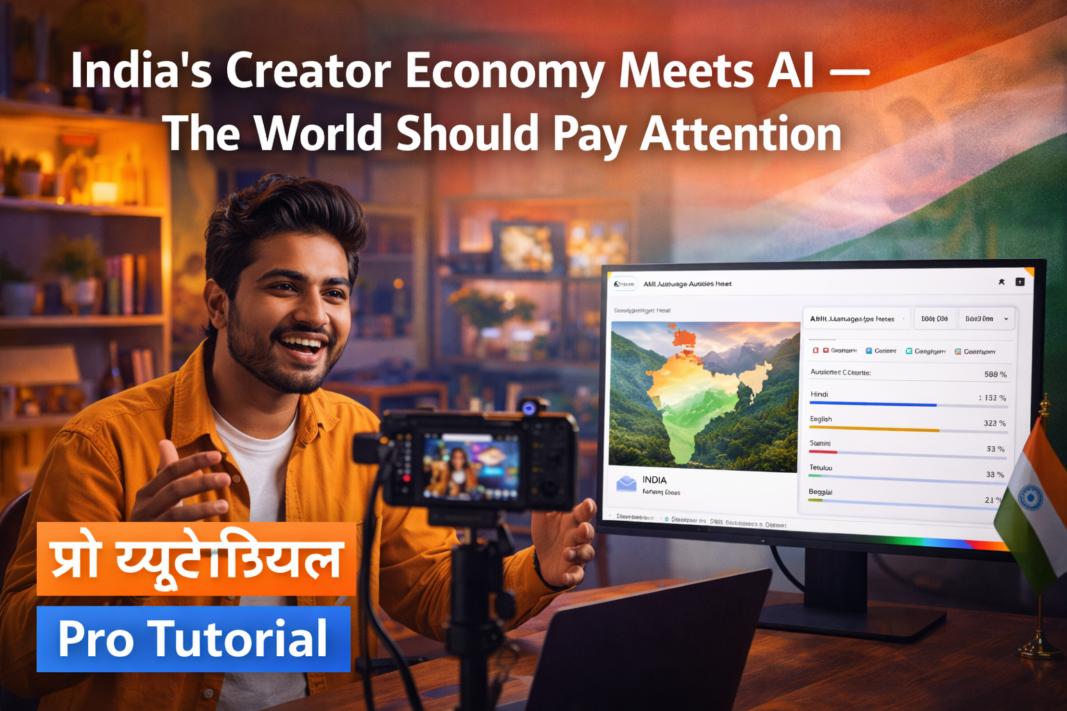 India creator economy and AI ambitions — Indian content creators YouTube Instagram 2025