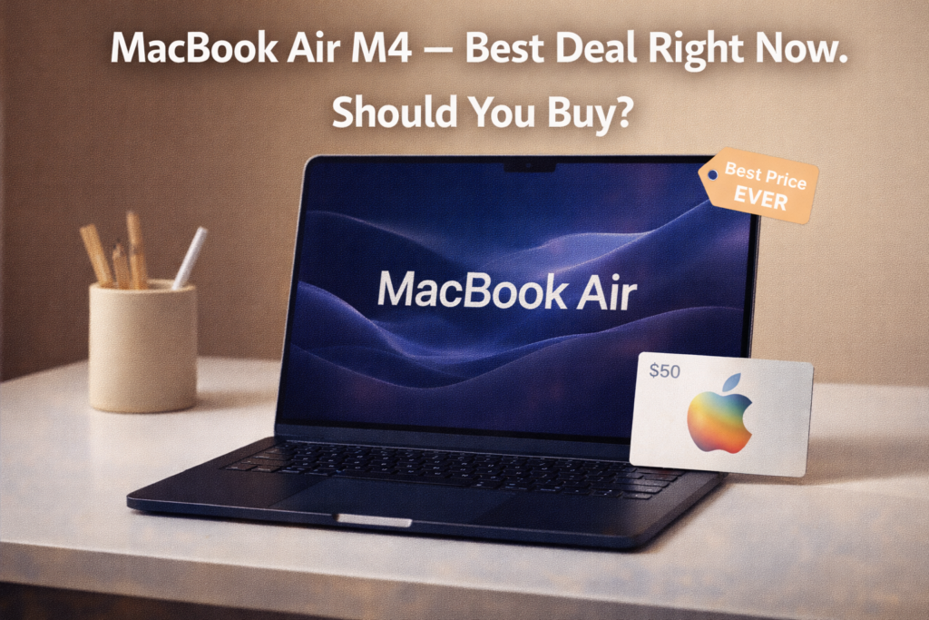 MacBook Air M4 best price deal with $50 gift card — should you buy MacBook Air M4 2025